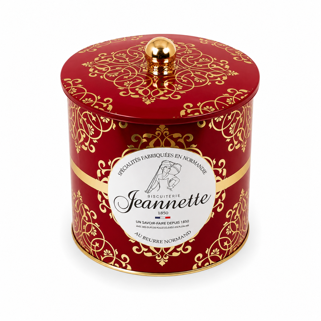 Assortiment de Madeleines | Boîte Métal Rouge & Or 300g