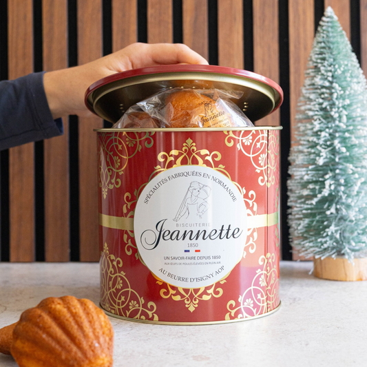 Assortiment de Madeleines | Boîte Métal Rouge & Or 300g