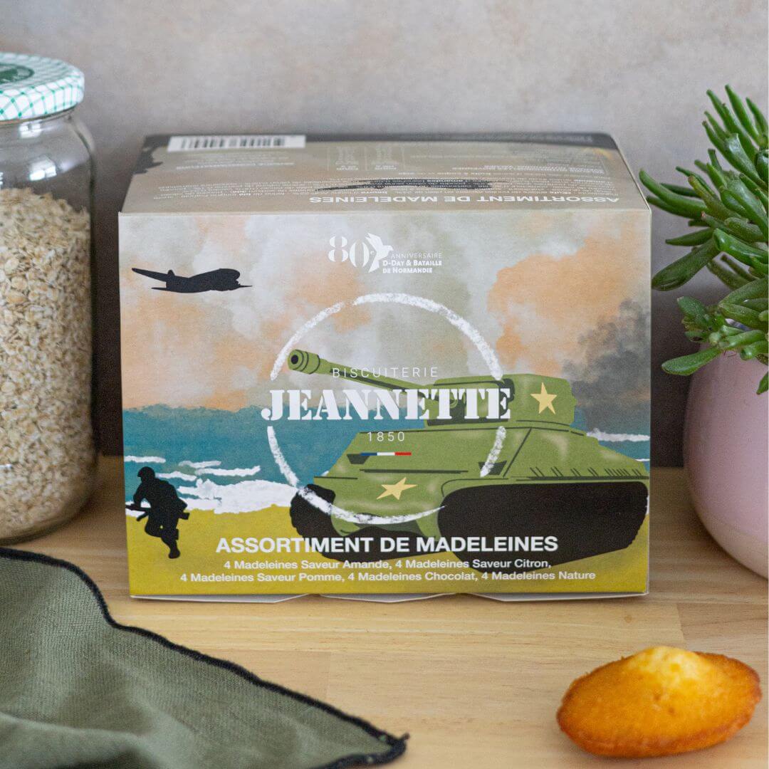 Boîte Assortiment de Madeleines D-DAY 500g