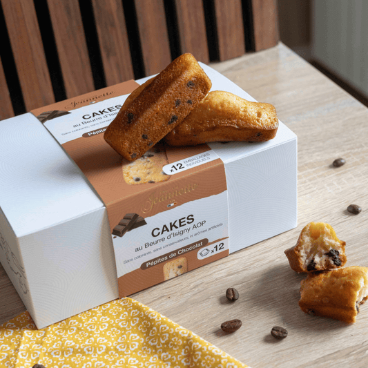 Cakes Pépites de Chocolat | Boîte Blanche 300g