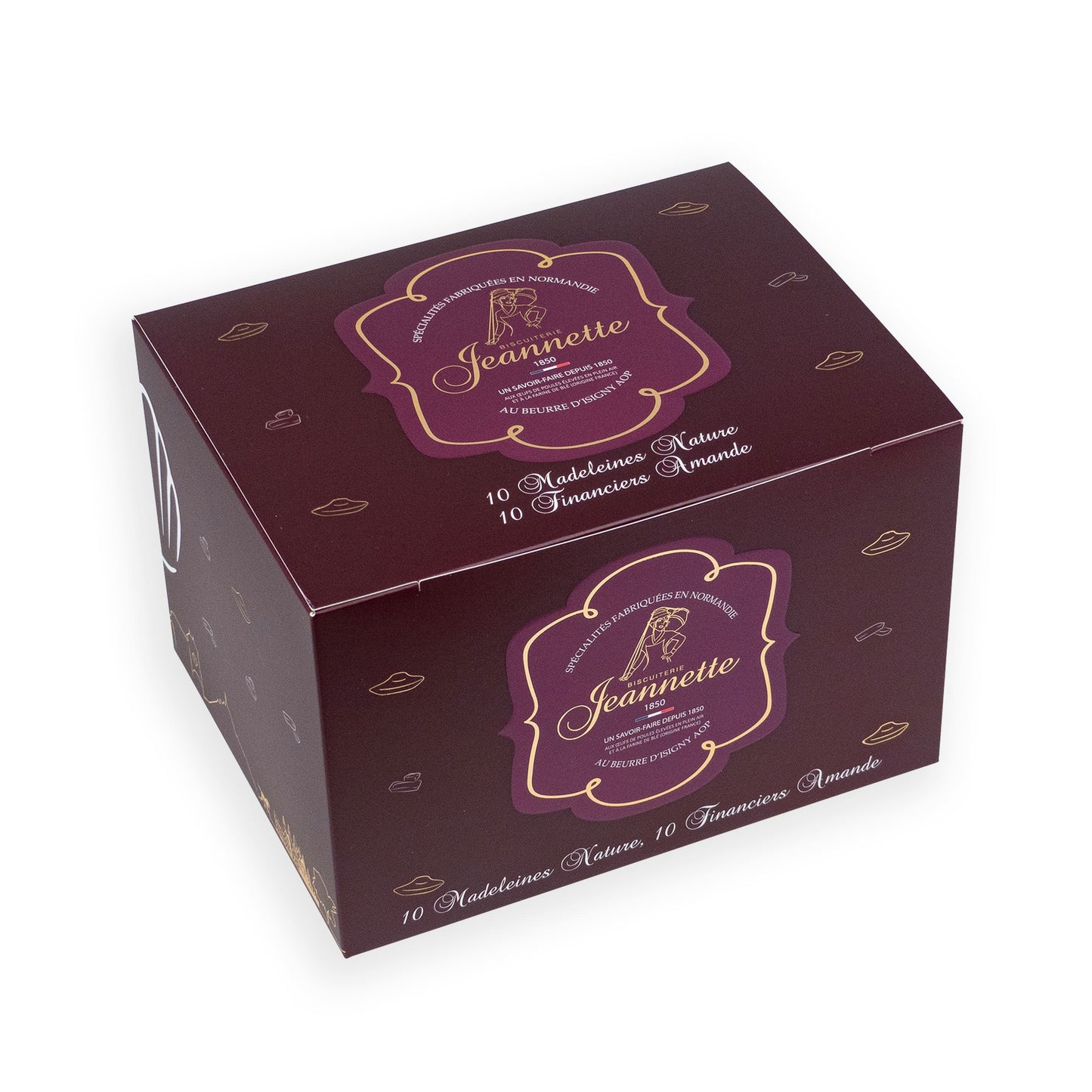 Coffret gourmandise de Madeleines Nature et Financiers Amande