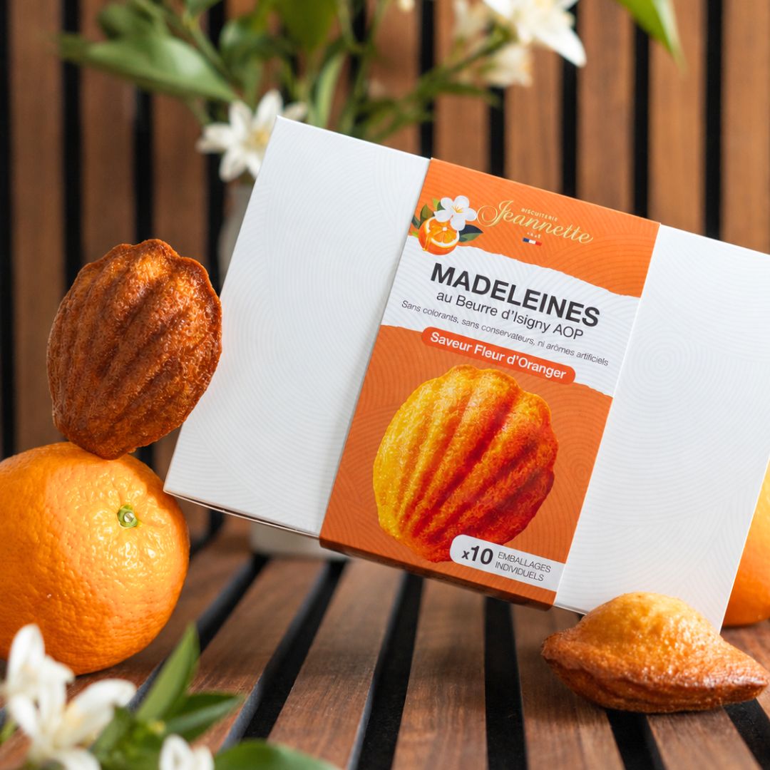Orange Blossom Madeleines | White Box 250g