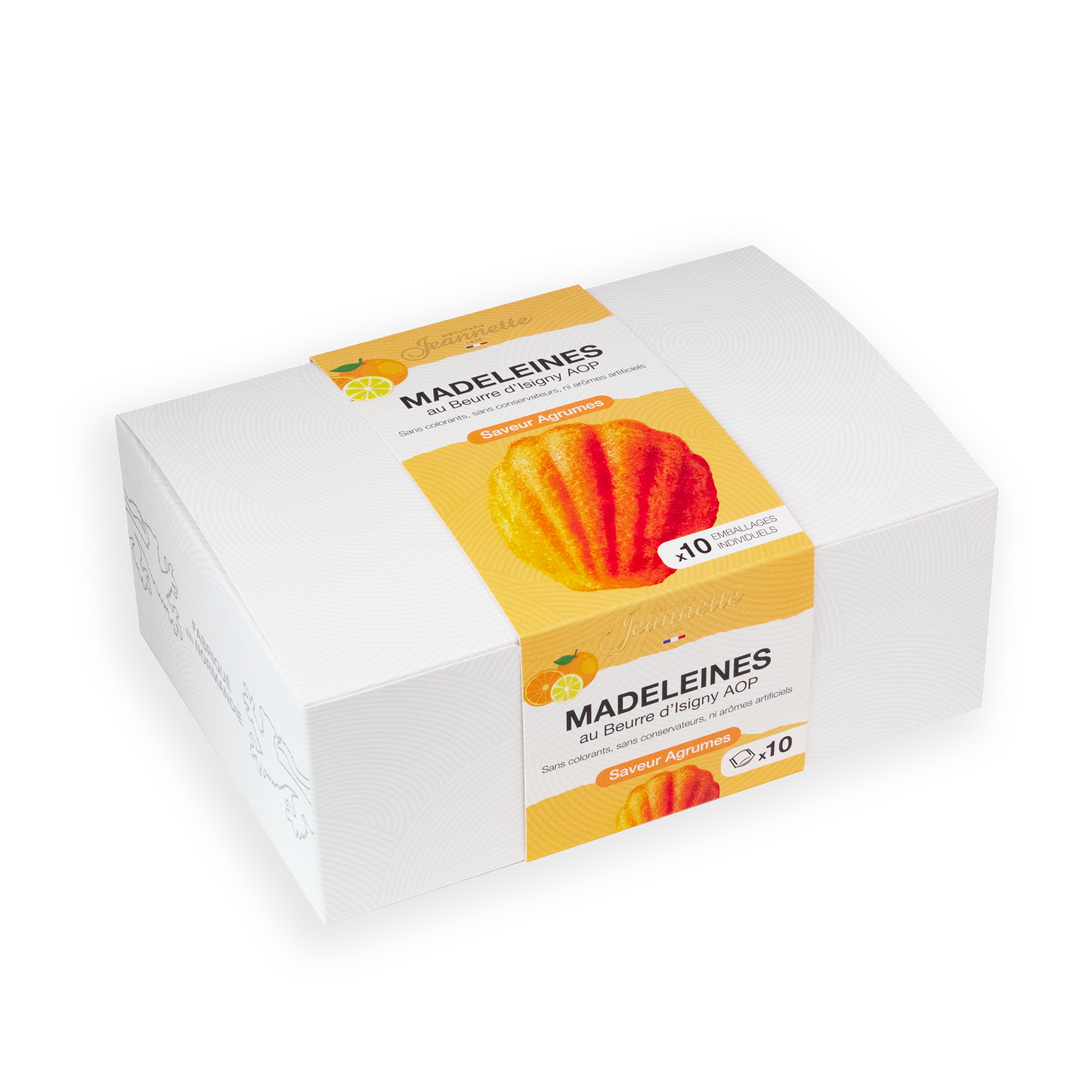 Madeleines Saveur Agrumes | Boîte Blanche 250g