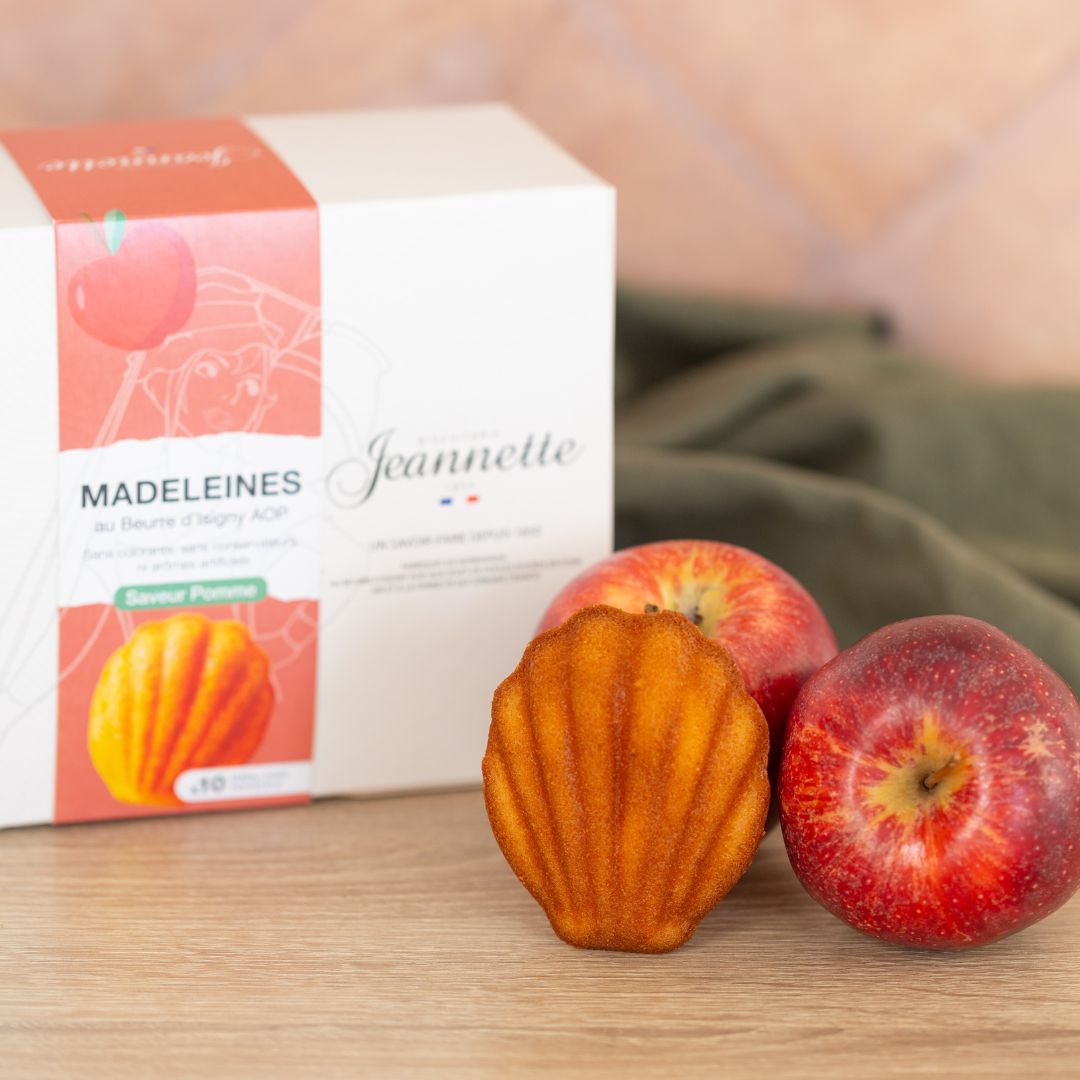 Madeleines Saveur Pomme | Boîte Blanche 250g