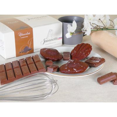 Chocolat - 10 Madeleines - - Biscuiterie Jeannette Colombelles Normandie (14)