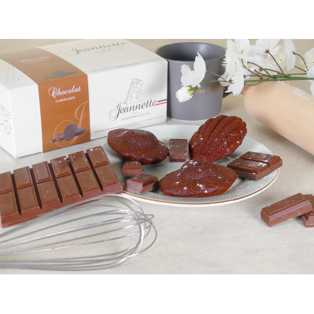 Chocolat - 10 Madeleines - - Biscuiterie Jeannette Colombelles Normandie (14)