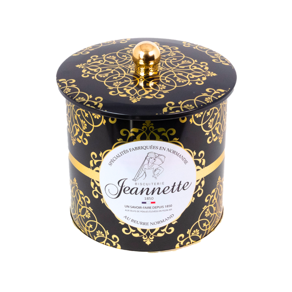 Assortiment de Madeleines | Boîte Métal Noire Or 300g