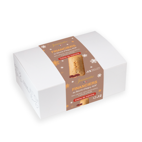 Financiers Crème de Marrons | Boîte Blanche 300g
