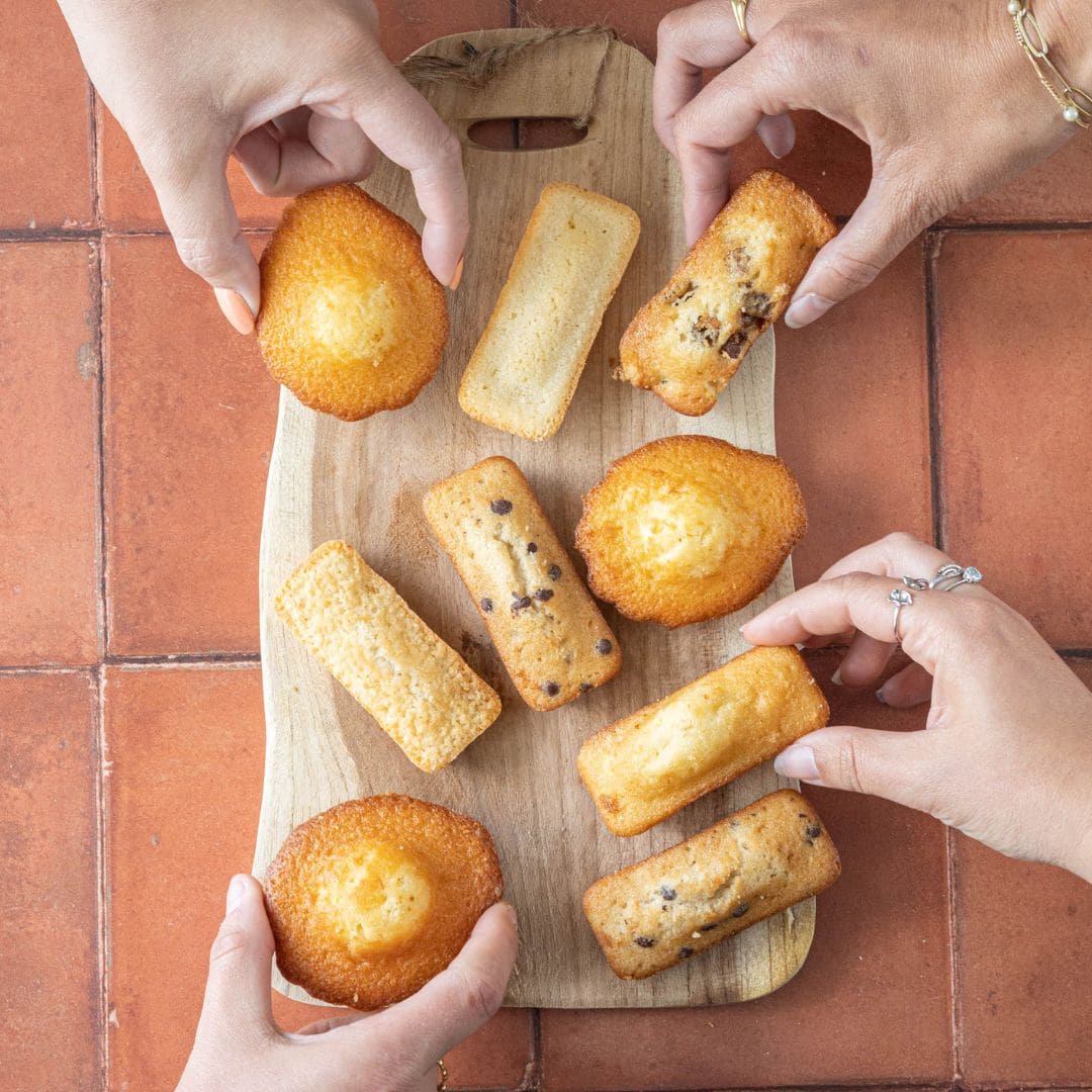 Madeleines Cakes et Financiers à partager