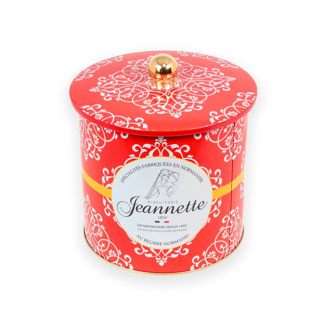 Madeleines Nature | Boîte Métal Rouge Normandie 300g