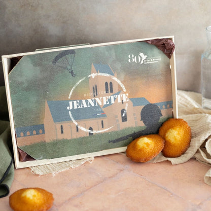 Bourriche de Madeleines avec illustration D-Day