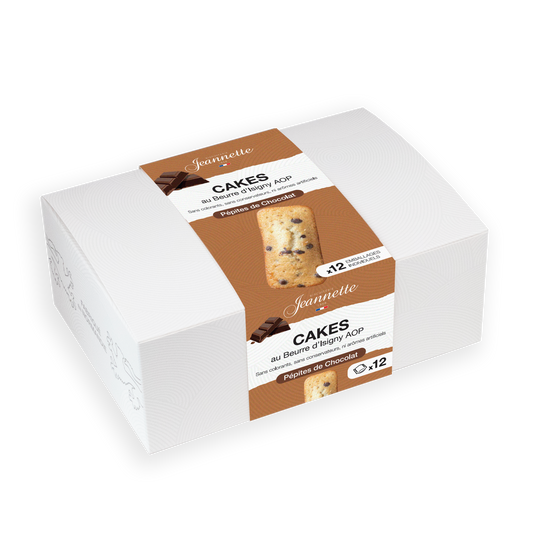 Cakes Pépites de Chocolat | Boîte Blanche 300g