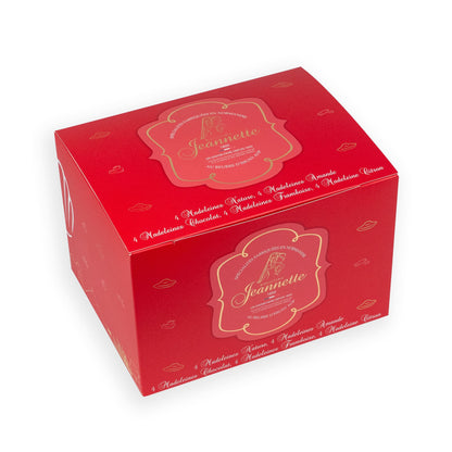 Coffret gourmandise d'un assortiment de Madeleines