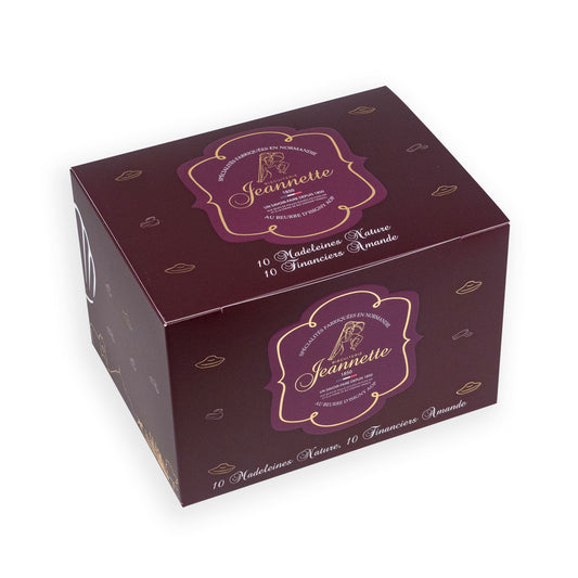 Coffret gourmandise de Madeleines Nature et Financiers Amande