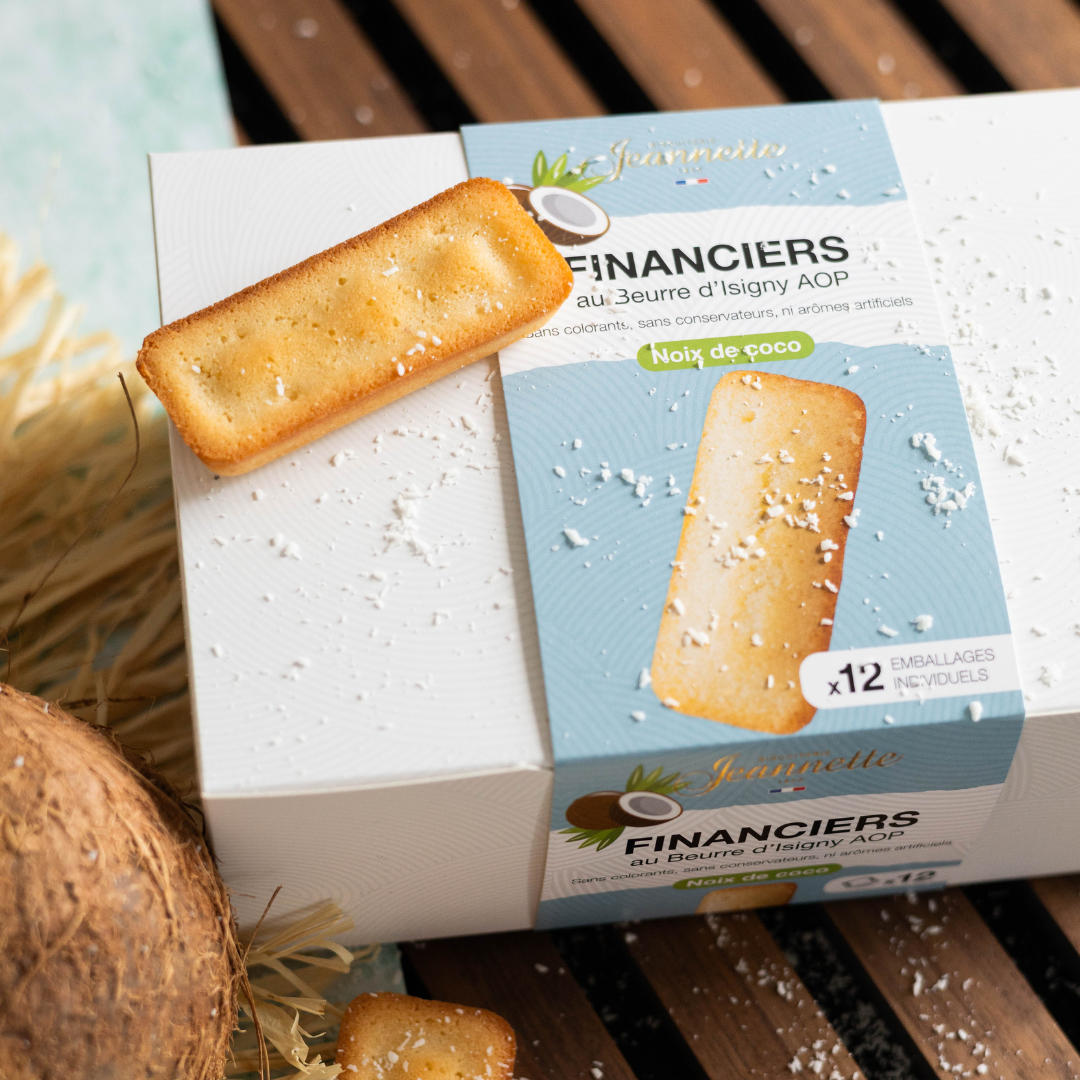 Financiers Noix de Coco | Boîte blanche 300g