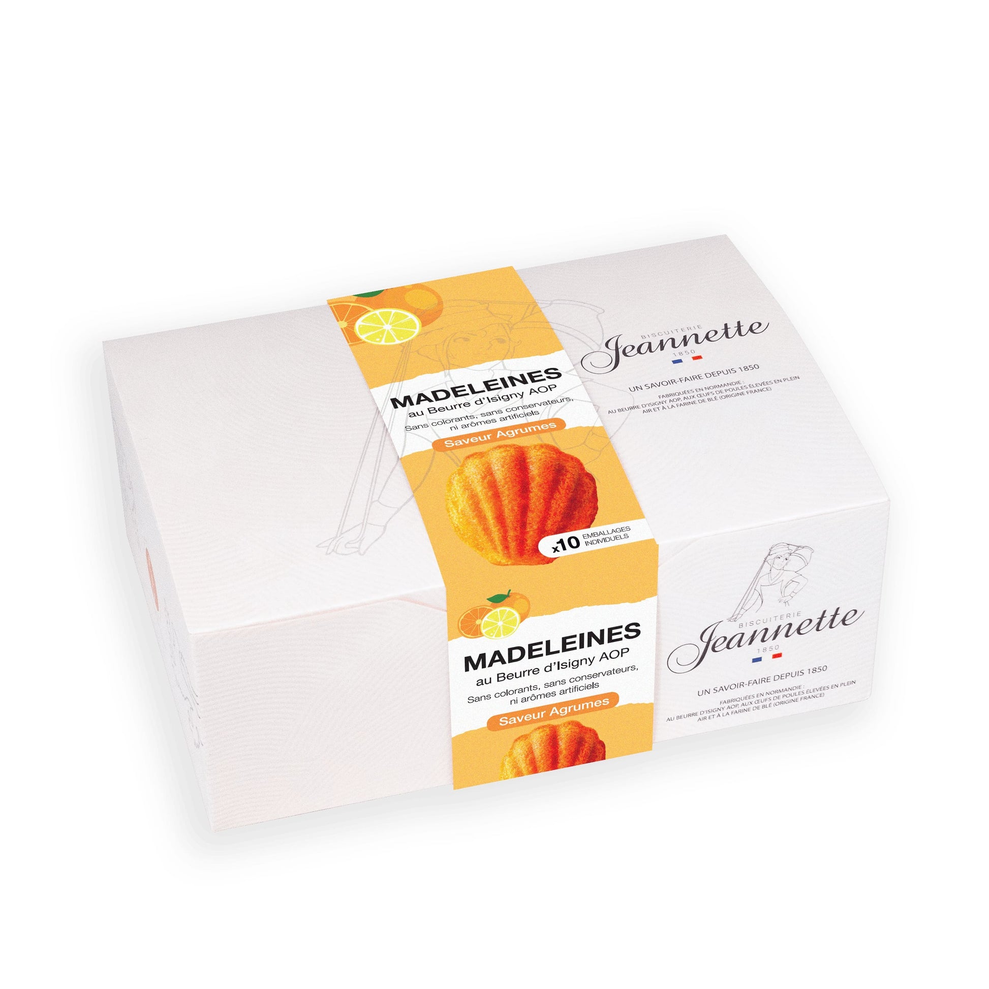 Boîte de Madeleines aux Agrumes