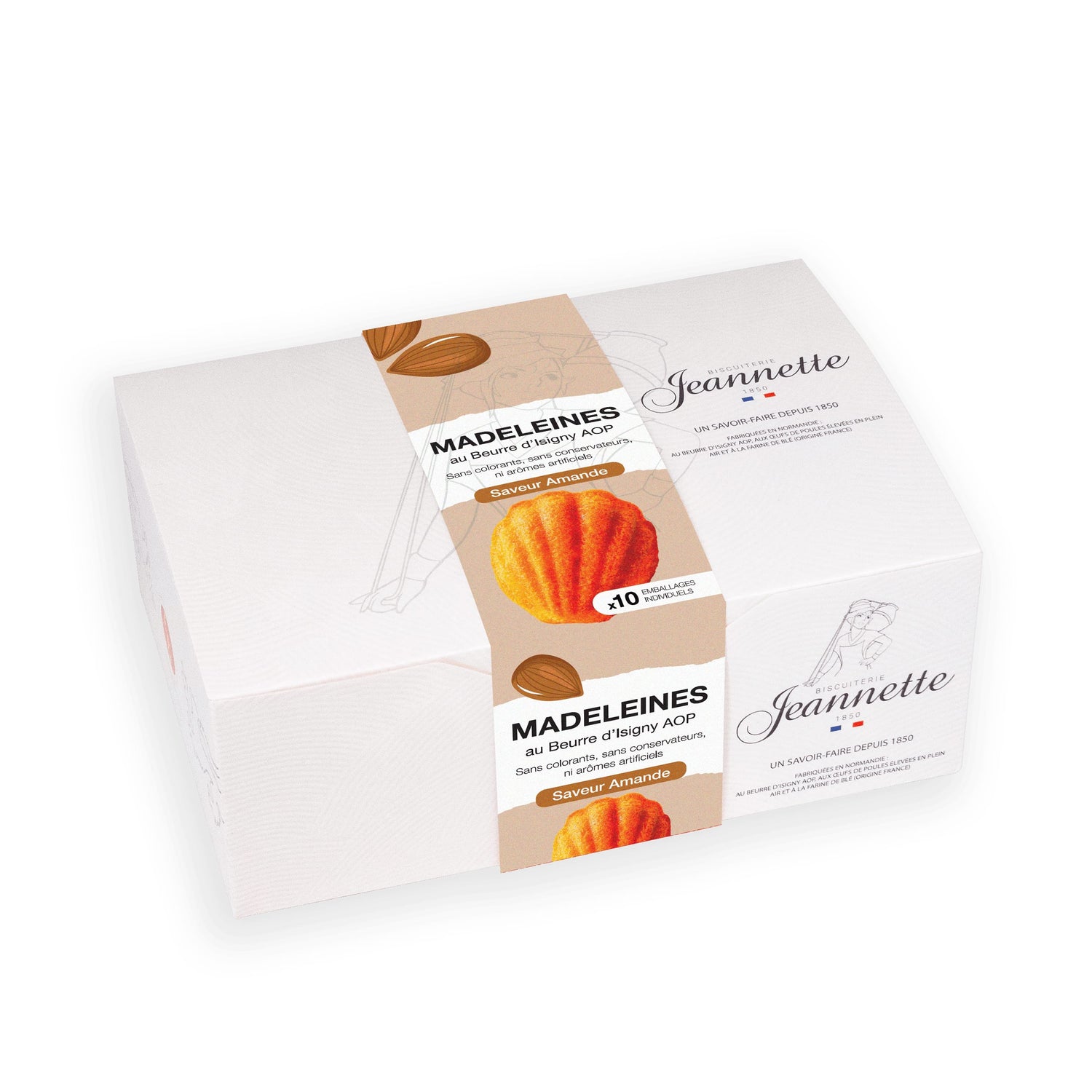 Boîte de Madeleines aux Amandes