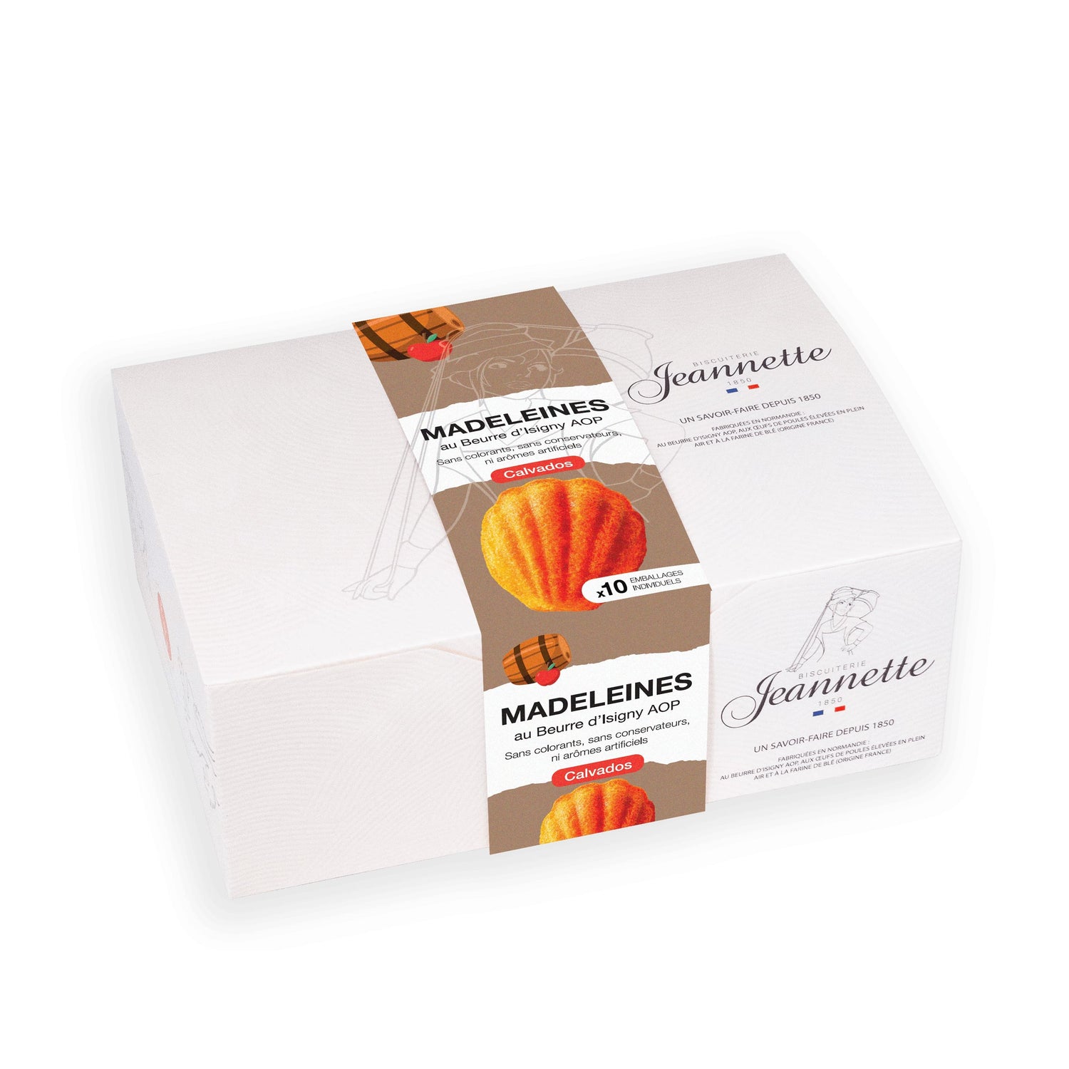 Boîte de Madeleines au Calvados