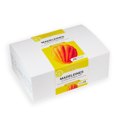 Madeleines Saveur Citron | Boîte Blanche 250g