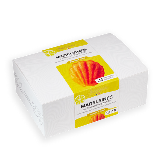 Madeleines Saveur Citron | Boîte Blanche 250g