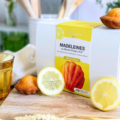 Madeleines Saveur Citron | Boîte Blanche 250g