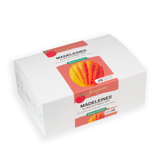Madeleines Saveur Pomme | Boîte Blanche 250g