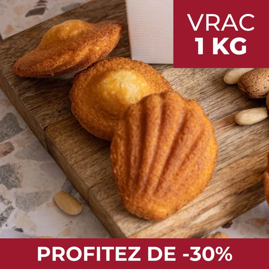 Madeleines Saveur Rhum/Amande | Vrac 1kg