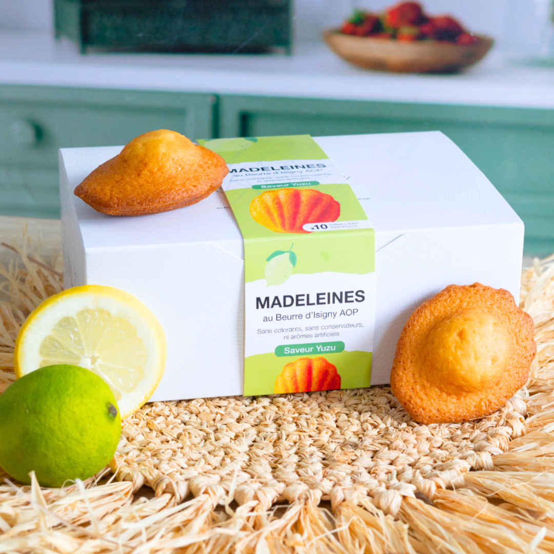 Madeleines Saveur Yuzu | Boîte Blanche 250g