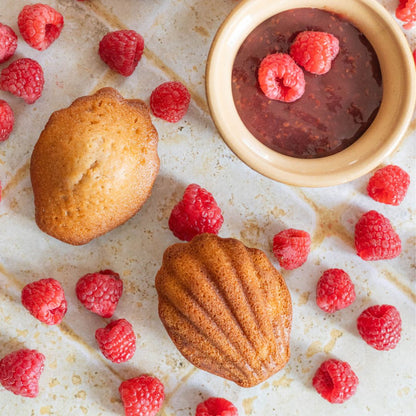 Madeleines Saveur Framboise | Boîte Blanche 250g