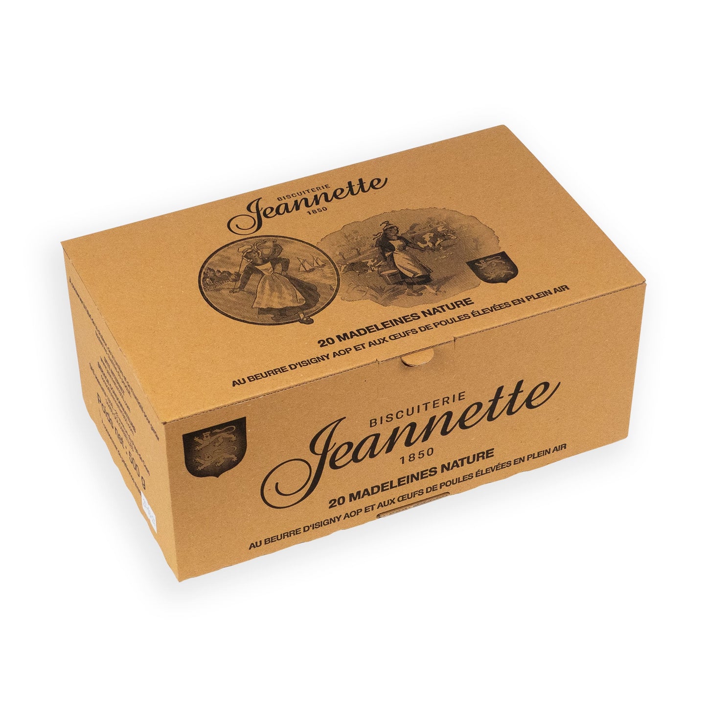 Madeleines Nature | Boîte Kraft 500g