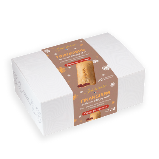 Financiers Crème de Marrons | Boîte Blanche 300g