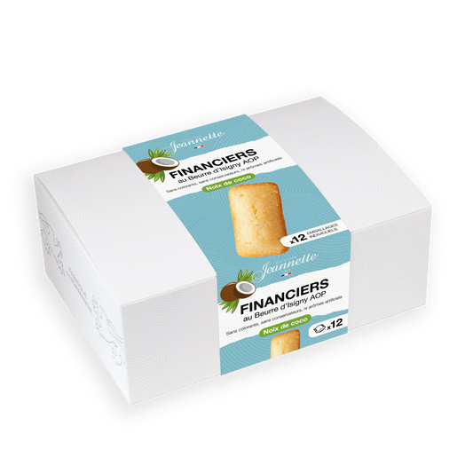 Financiers Noix de Coco | Boîte blanche 300g