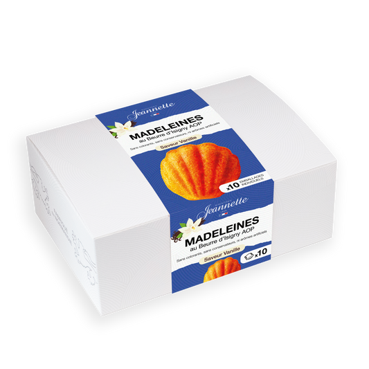 Madeleines Saveur Vanille | Boîte Blanche 250g